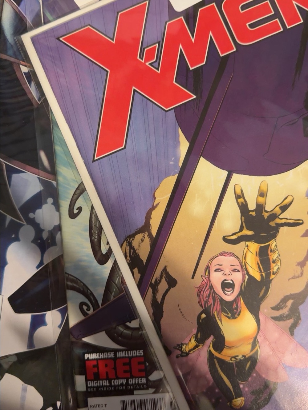 Marvel X-Men Comic Poster – Red, Purple, Yellow